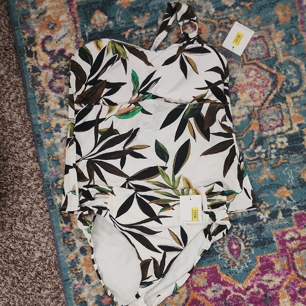 Leaf Print Swimsuit